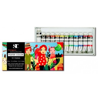 สี โปสเตอร์ ST 12 สี 5 ml.