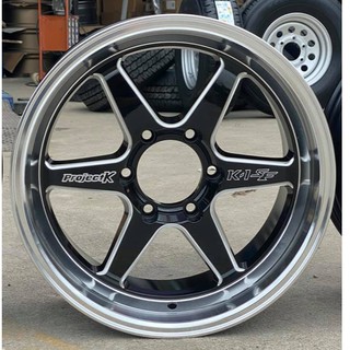 ล้อ PrajectK K1-SF 18x8.5 ET20 6x139.7 ดำเงา งานKAYS ล้อไม่ล้น 1วง