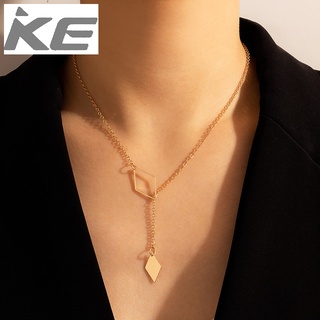 Simple Jewelry Diamond Adjustable Single Necklace Geometric Cutout Necklace for girls for wome