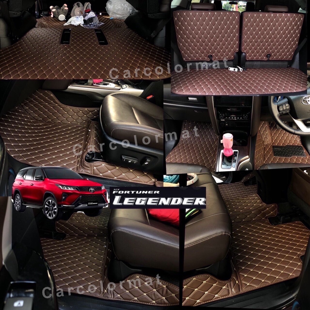 ตกแต่งบ้าน พรมปูพื้นรถ 7ที่นั่ง 6D/7D # Fortuner,Everest,MU-X,Pajero,,Avanza,,Xl-7,FREED เข้ารูปตรงรุ่น(พร้อมส่ง แถม2) ส่งด่วน สั่งเลย