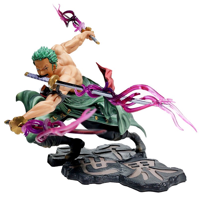 One Piece Action Figure ตุ๊กตาอะนิเมะตกแต่งของเล่น PVC Luffy Zoro Sauron Sanji Ace Usopp Phoenix ของขวัญวันเกิด - รูปที่ 2