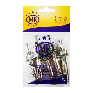 Chaixing Home  พุ๊กตะปู MR METAL ขนาด 10 x 60 มม. (แพ็ค 5 ตัว) สีซิงค์รุ้ง