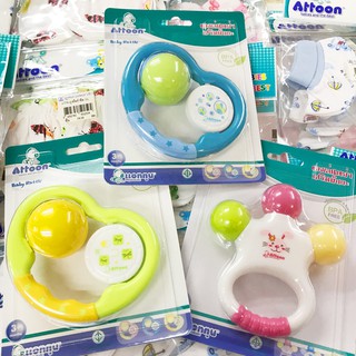 เขย่ามือกระดิ่ง กรุ๊งกริ๊ง ATTOON ของเล่นเด็กเสริมพัฒนาการ Baby Toy Ring Rattle - BT10/BT11