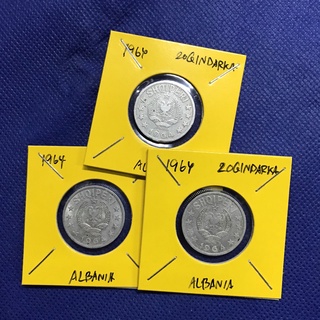 Special Lot No.60220 ปี1964 ALBANIA 20 QINDARKA เหรียญสะสม เหรียญต่างประเทศ เหรียญเก่า หายาก ราคาถูก