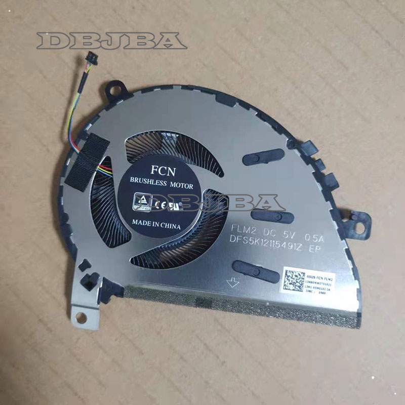 พัดลมระบายความร้อน CPU สําหรับ Asus ZenBook UX463F UX434 13NB0MW0T01021 13N1-95M0201 FLM2 5V 0.5A DF