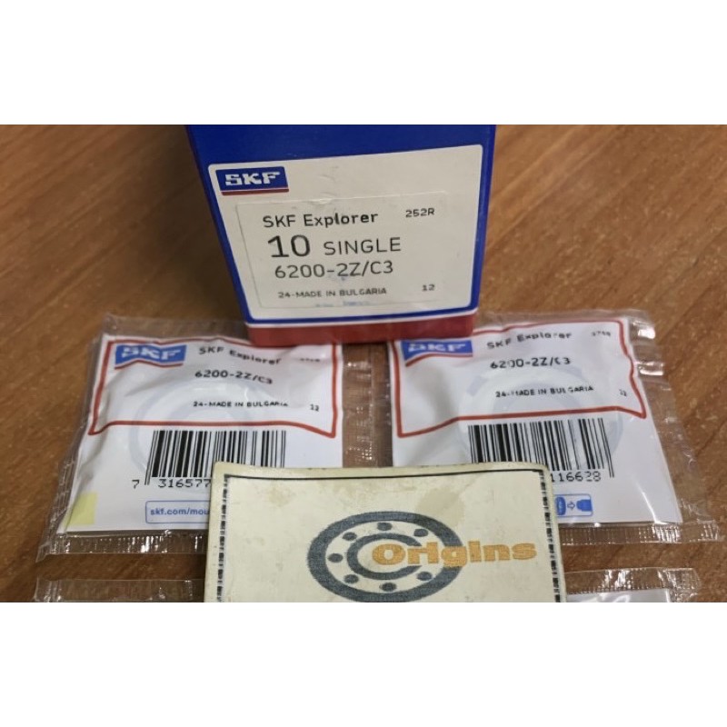 แบริ่ง 6200 ZZ C3 SKF ORIGINAL 6200ZZC3
