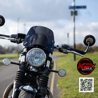 ชิวหน้า TRIUMPH BOBBER DART FLYSCREEN ทรง PIRANHA ฺFOR BOBBER BLACK