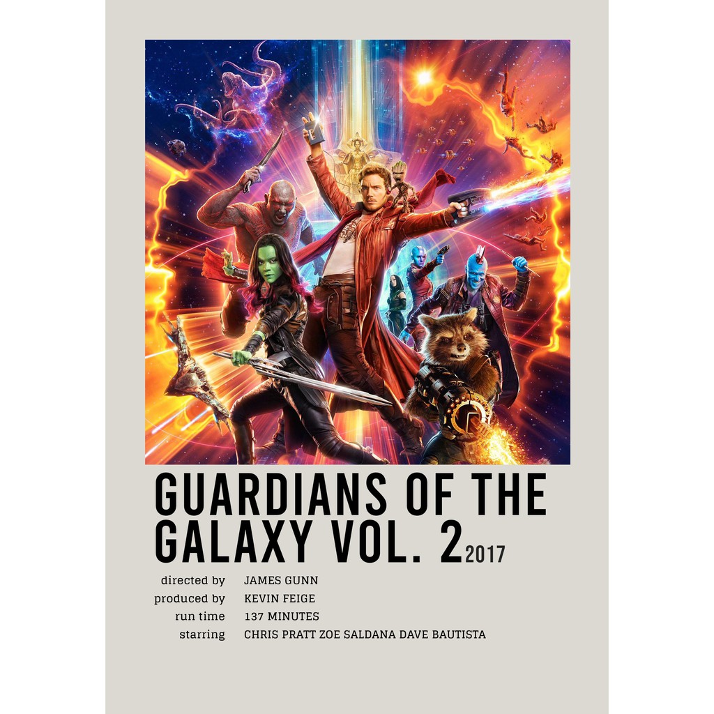 โปสเตอร์ Marvel Movies Guardians of the Galaxy Vol. 2