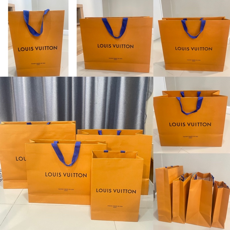 ถุงกระดาษ (หลุยส์ วิตตอง) LOUIS VUITTON ของแท้ออกจากช็อป 100% ถุงกระดาษLV ของแท้100%