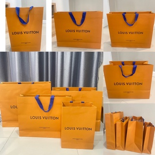 ถุงกระดาษ  (หลุยส์ วิตตอง) LOUIS VUITTON  ของแท้ออกจากช็อป 100% ถุงกระดาษLV ✅ของแท้100%✅