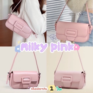 พร้อมส่ง 🍑 All-match Ins กระเป๋าสะพายไหล่ 2022 shoulder bag พาสเทล