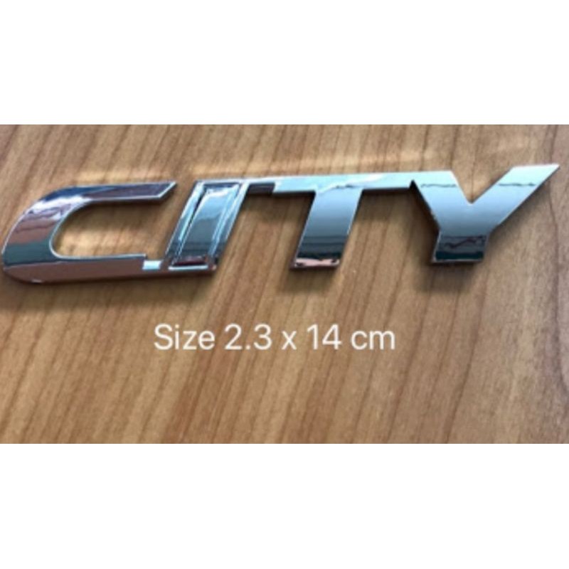 โลโก้ติดแต่งรถยนต์คำว่าCITY