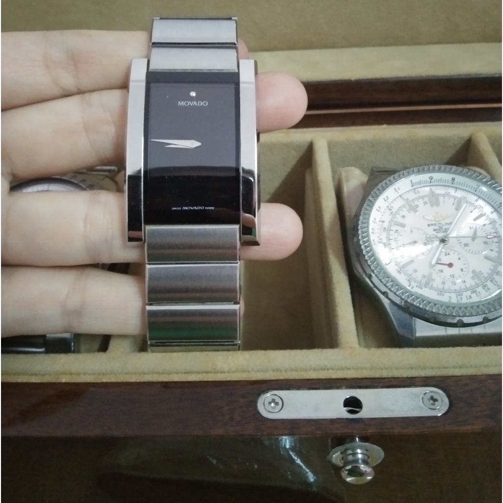 นาฬิกาข้อมือชาย Movado Mens Stainless Steel 84 G4 1450 Watch