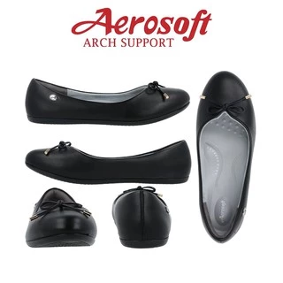☁️CW309☁️ รองเท้าคัทชูเพื่อสุขภาพ aerosoft arch support(แอโร่ซอฟ)