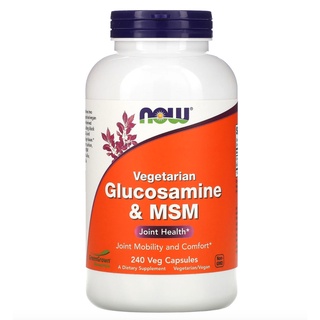 Now Foods, Glucosamine &amp; MSM, Vegetarian, 240 Vcaps