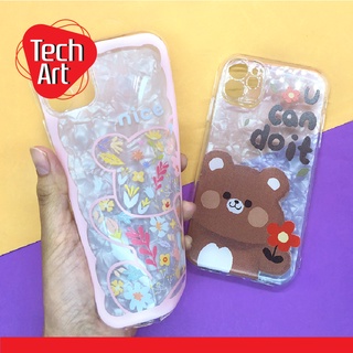 Samsung A02 / A22(5G) / A23(4G) / A53(5G) เคสนิ่มใส TPU เคสกันกล้องกันกล้อง แผ่นรองเกร็ดน้ำแข็ง พิมพ์ลายการ์ตูนน่ารัก