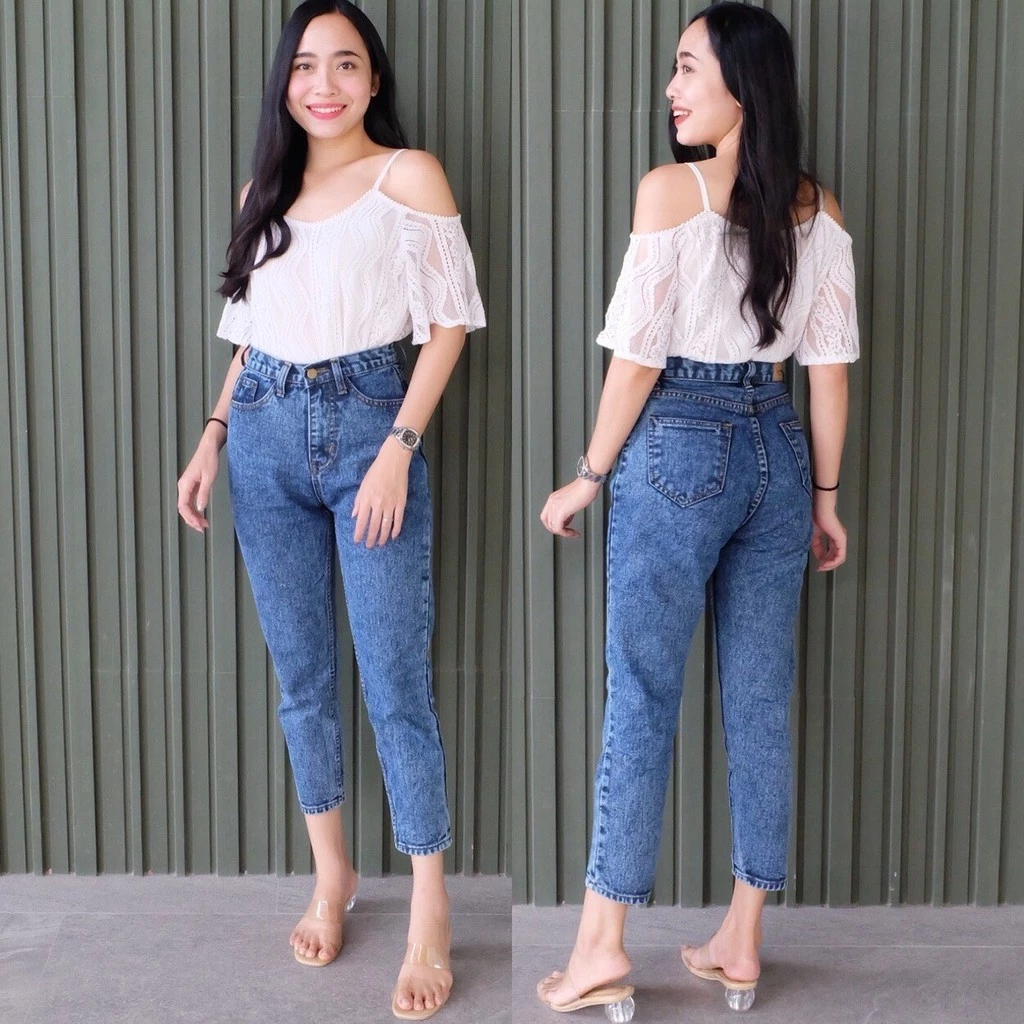 Cc jeans #132 S-5XXL กางเกงยีนส์ผู้หญิง ทรงบอย เอวสูง กางเกงผู้หญิง