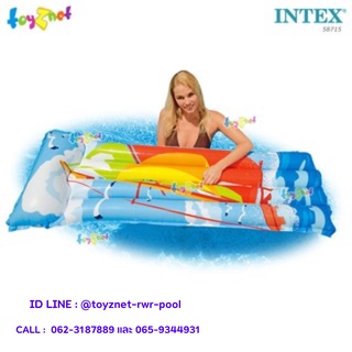 Intex แพยางเดอลุกซ์ 1.83x76 ม. ลายเรือทะเล รุ่น 58715