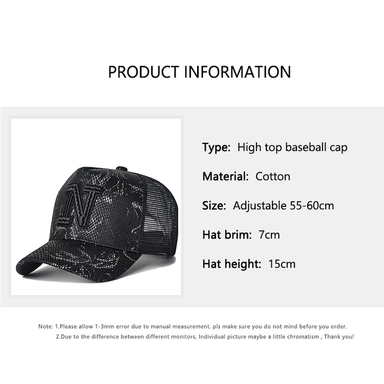 Male tide big head high hat men39s baseball caps summer suntan