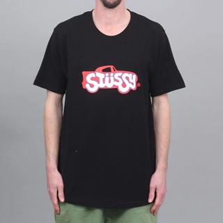 เสื้อยืดผ้าฝ้ายพิมพ์ลายเสื้อยืดแขนสั้น พิมพ์ลายโลโก้รถยนต์ Tide Woo Stussy Ger สําหรับผู้ชาย และผู้หญิง S-4XL