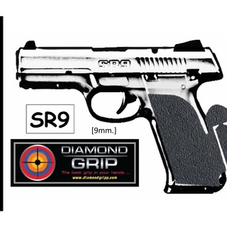 กันลื่นติดปืน Diamondgripp Ruger SR9 เนื้อยางหนึบๆ