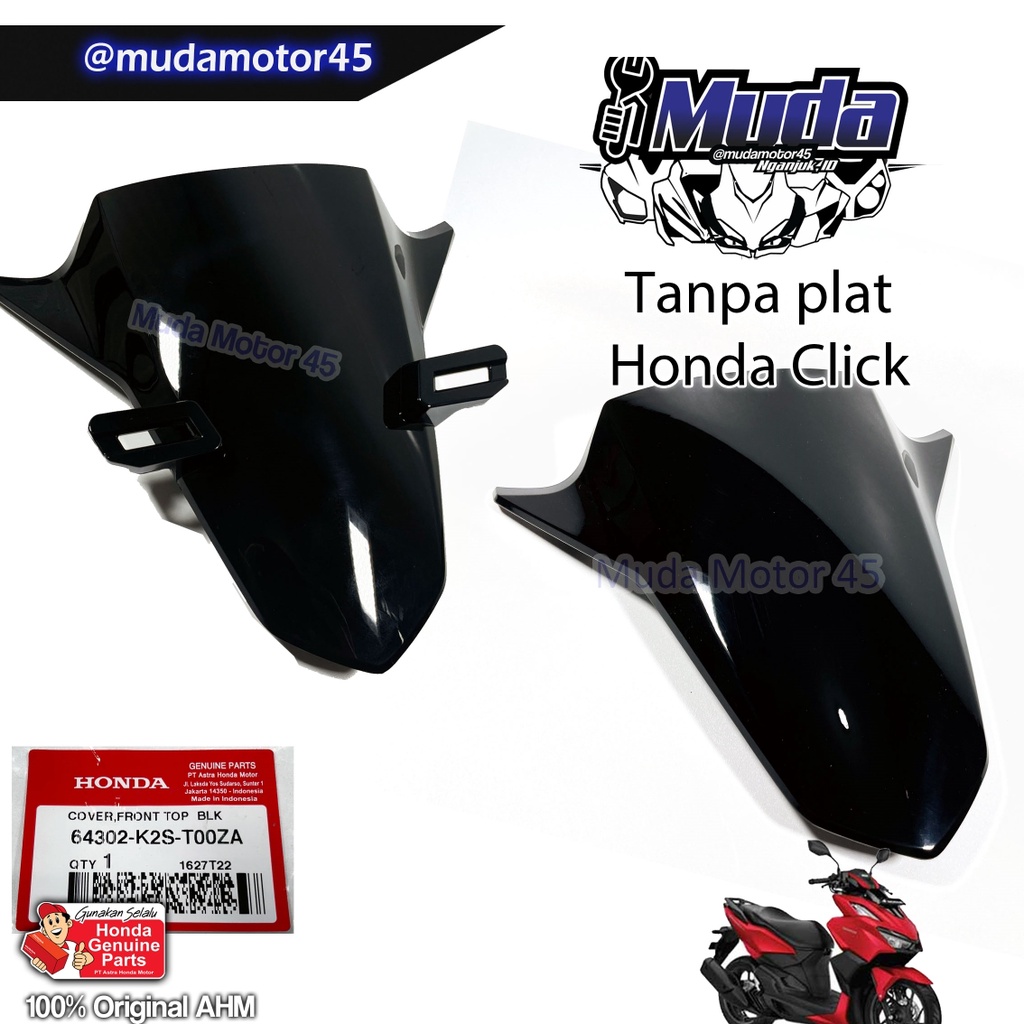 VARIO 160 TIE PANEL BUTA FRONT NUMBER PLATE HOLDER 64302-K2S-N00ZA NOPOL COVER BRACKET FR TOP 64302K