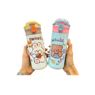 โปรโมชั่น : สติ๊กเกอร์ของขวัญ 500ml กระติกน้ำสแตนเลส 304 เก็บร้อน-เย็น กระติกน้ำ กระติกน้ำ กระติกน้ำเก็บความร้อน-เย็น SJ64263