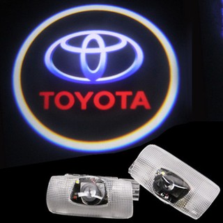 หลอดไฟ Welcome Light สำหรับ Toyota Prius Corolla Prado Highlander 2 ชิ้น