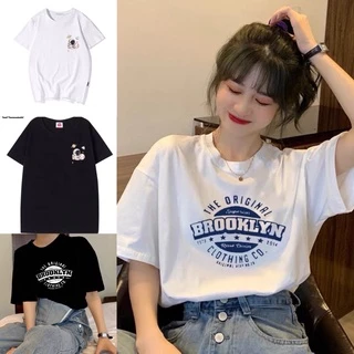 💥 Fairy Style 💥 พร้อมส่ง เสื้อยืด Over size คอกลม แขนสั้น ผ้านิ่ม เสื้อยืดแฟชั่น สไตล์เกาหลี 💖 #9352