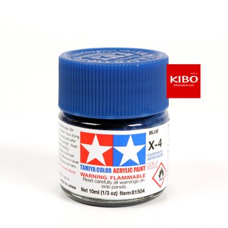 สีสูตรน้ำ TAMIYA X-4 Blue (10 Ml)