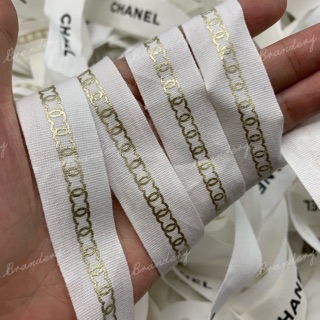 ริบบิ้นแบรนด์เนม แท้ 100%.. ริบบิ้น Chanel Limited กว้าง 2 ซม x ยาว 80 , 120-150 ซม