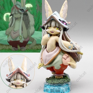 โมเดล Made in Abyss Figure Nanachi 14cm Narehate Explorer Model PVC Survivor Curse of the Abyss Riko Reg Packed in Box Model