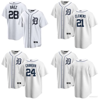 เสื้อกีฬาเบสบอล เสื้อคาร์ดิแกน พลัสไซซ์ ลาย MLB Detroit Tigers สําหรับผู้ชาย และผู้หญิง