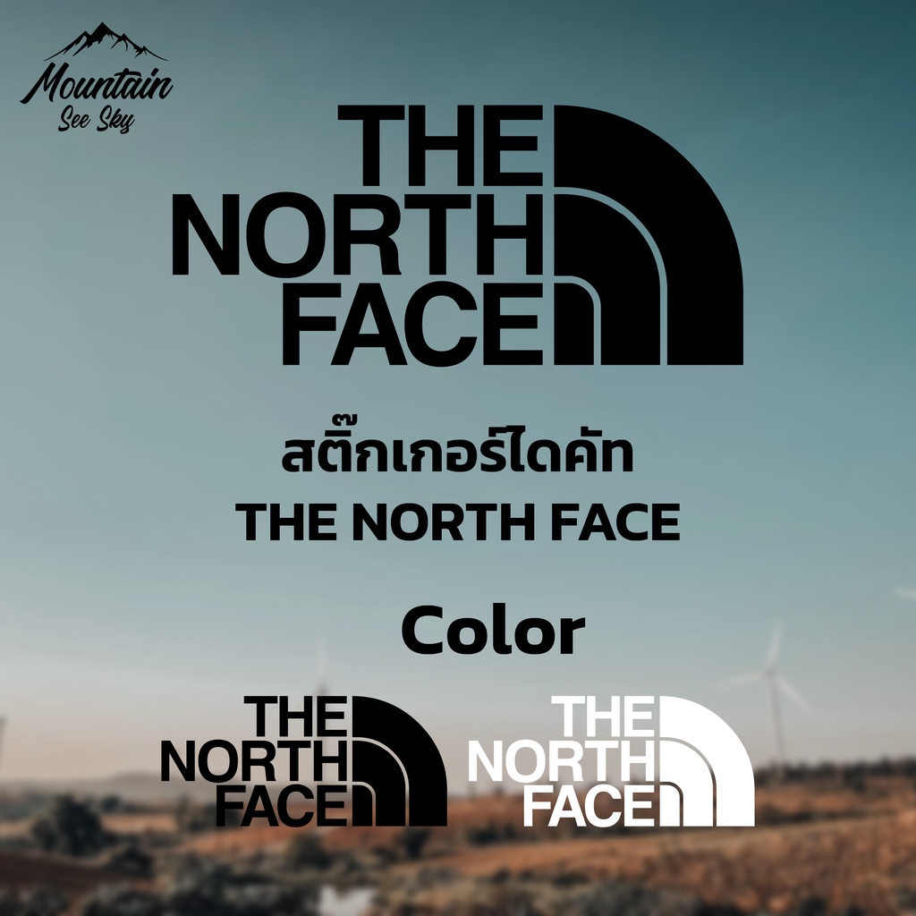 สติ๊กเกอร์แคมป์ปิ้ง ลาย The north face / sticker the north face