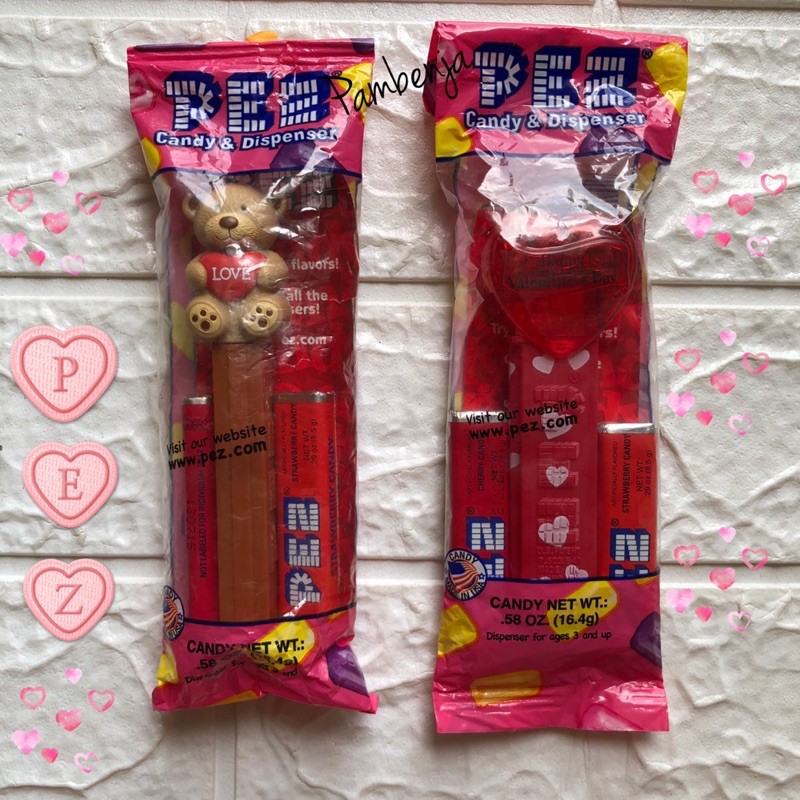 PEZ Valentines USA 🇺🇸 ลูกอมการ์ตูนหัวโต 🍭🍭