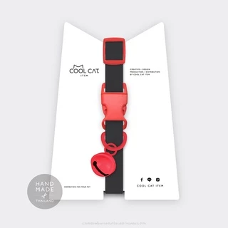 ปลอกคอแมวนิรภัย ยางยืด รุ่น Safe & Soft : เซตสีดำ