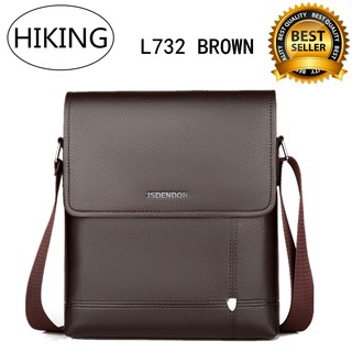 กระเป๋าสะพายไหล่ กระเป๋าเมสเซนเจอร์หนัง สำหรับผู้ชาย Messenger Bag PU Leather L732