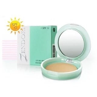 (มีส่งด่วน) แป้ง Zendori UV Oil-Free Foundation SPF12 ( ตลับสีเขียว )