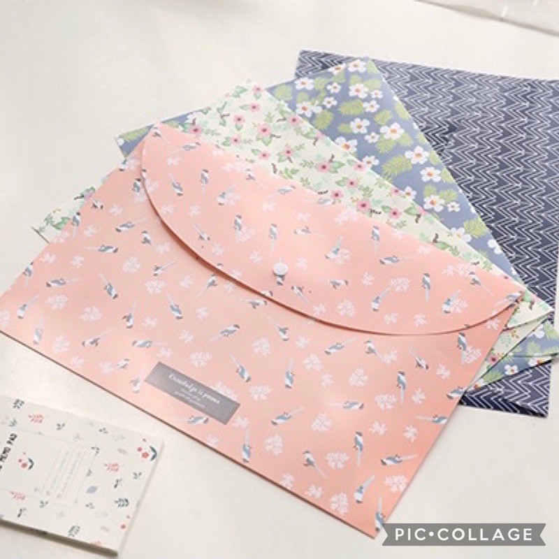 25 บาท ซองแฟ้มใส่เอกสาร ลายน่ารักใส่ A4ได้