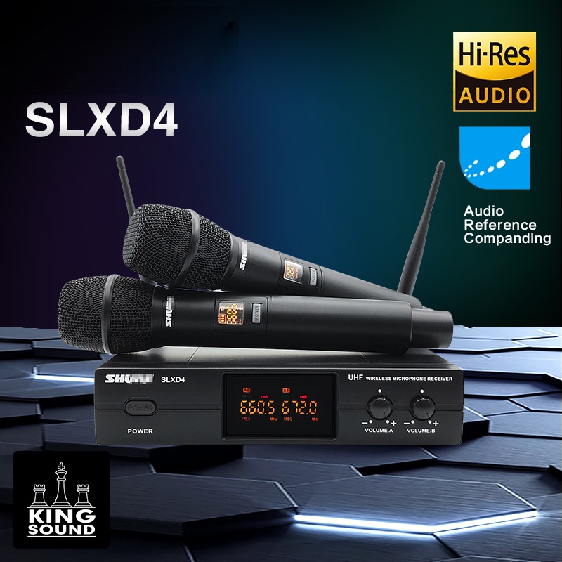 SHURE SLXD4 ระบบไมโครโฟนไร้สายดิจิตอลสัญญาณเสถียรประสิทธิภาพสูงเหมาะสำหรับวิศวกรรมเสียงและการแสดงบนเ