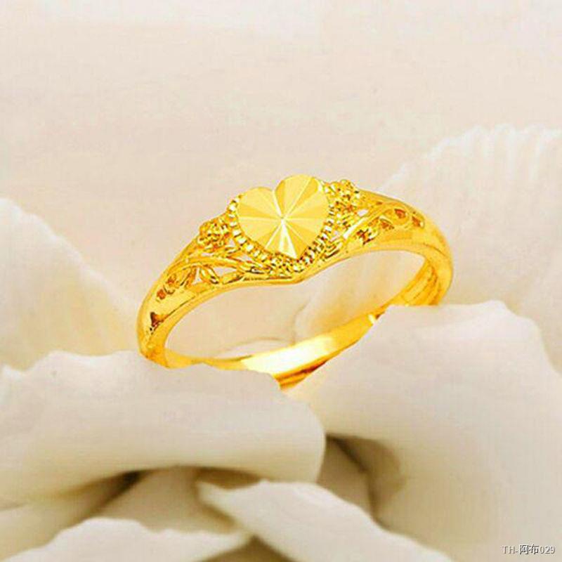❥ราคาถูก❥แหวนทองครึ่งสลึง แหวนทองแท้เม็ดทรายจำลองสีทองเปิดปรับได้ผู้หญิงแฟชั่นแหวนนิ้วชี้ผู้หญิงไม่ซีดจางเป็นเวลานาน #แห