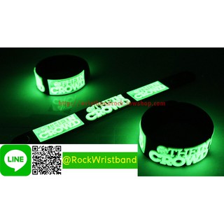 We Are the In Crowd ขายริสแบนด์เรืองแสง  WCD197GA Wristband สายรัดข้อมือวงร็อค