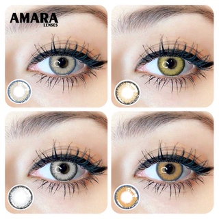 AMARA LENSES 1 Pair of cosmetic color contact lenses for comfortable brown eyes