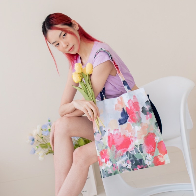 vibes.brandd Midsummer Tote bag กระเป๋าผ้า vibes