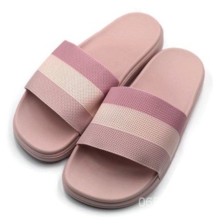 Gpatt : Casual Slippers รองเท้าแตะสวมผู้หญิงแฟชั่นพื้นนุ่ม หน้าผ้าใล่สีสุดฮิต 7fNV