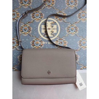 🦋สินค้าพร้อมส่ง🦋  New🤍Tory burch Emerson Combo Crossbody  size: 9" (L) x 6" (H) x 2.5" (D) สวย เรียบ หรู ราคาดีมากก