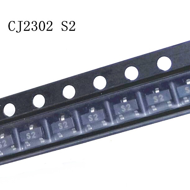 10pcs/lot S2 CJ2302 2302 SOT-23-3 SMD 20V 3A N-Channel MOSFET