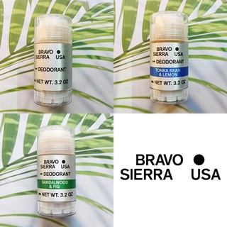 ผลิตภัณฑ์ระงับกลิ่นกาย ชนิดเจลอัดเเข็ง Deodorant for Men 3.2 oz (Bravo Sierra®) สำหรับผู้ชาย ปราศจากอะลูมิเนียมและเบกกิ้งโซดา