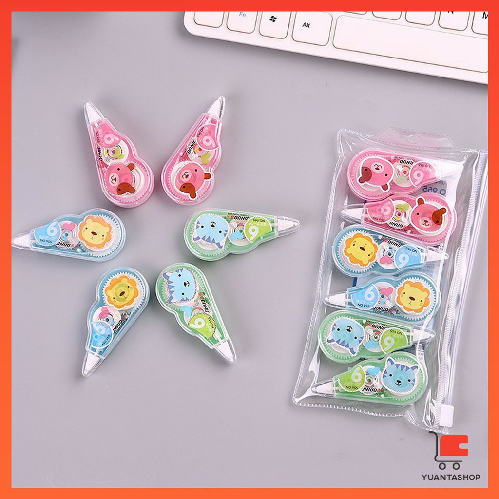 เทปลบคำผิด การ์ตูน อย่างดี 5 มม. ยาว8,16เมตร ลบปากกา ขนาดเล็ก  correction tape ราคา ถูกที่สุด ดีลบีเคเค แกลเลอรีภาพที่ 4