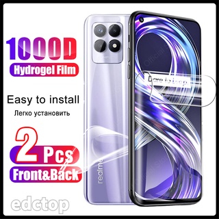 2 Pcs Screen Hydrogel Film For Realme 8i Back Protector On Realme 8 Pro Realme8 i real realmme reallme 8Pro